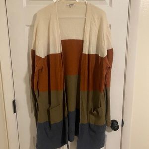 LIKE NEW: Color Block Cardigan
